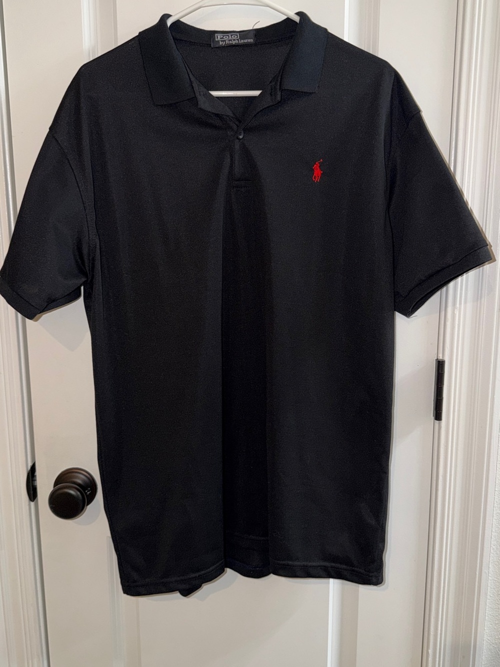Polo by Ralph Lauren Black Polo with Red Pony Logo